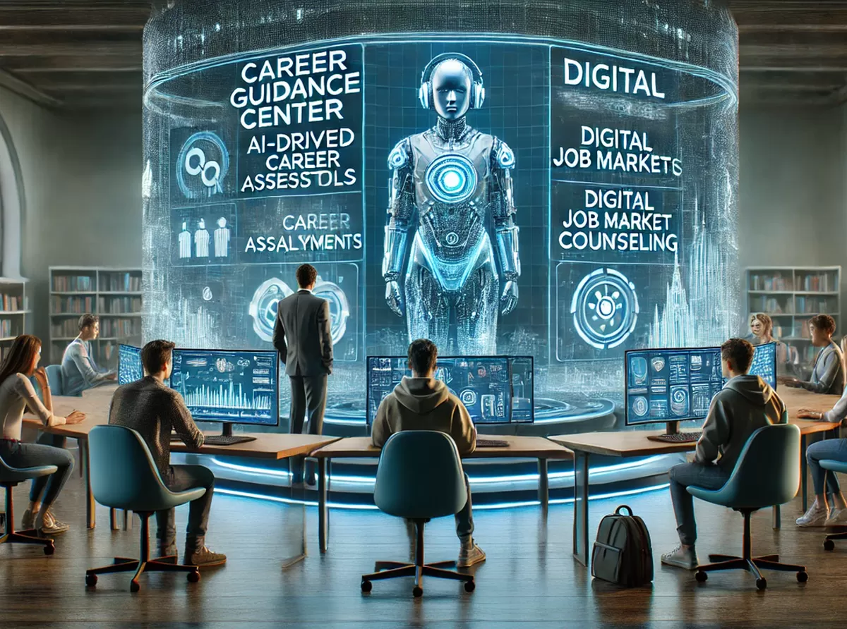 Futuristic Career Guidance Center with AI-Driven Assessment Tools