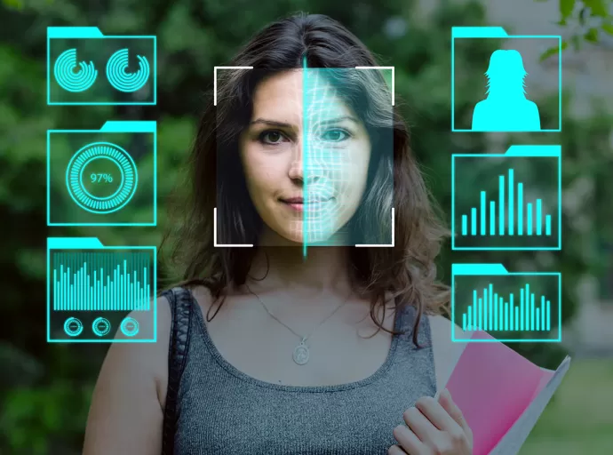 A school counselor using an AI-powered platform to provide personalized career guidance to students.