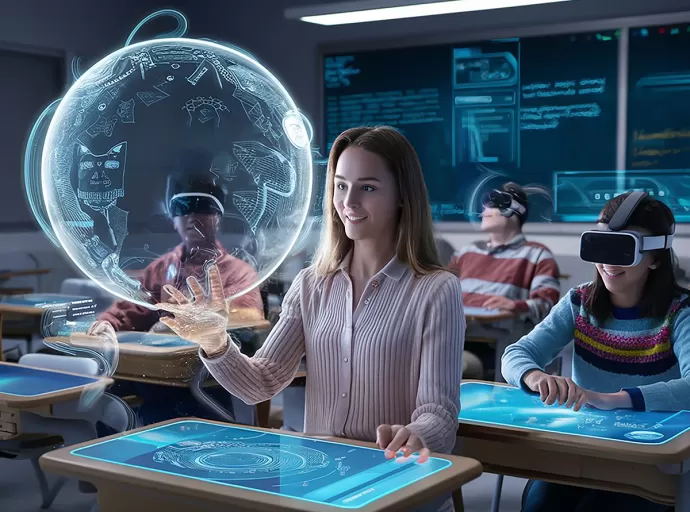 A university student using a tablet with AI-powered learning tools, symbolizing the rise of EdTech in higher education.