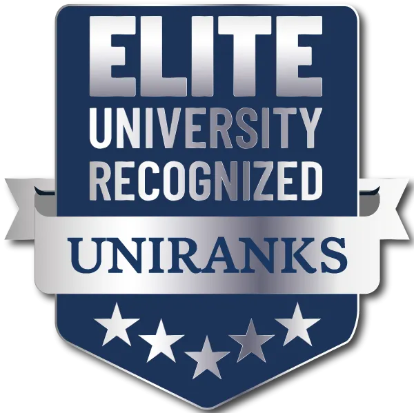 UNIRANKS Elite University Recognized Status UNIRANKS Elite University Recognized badge representing institutional excellence, academic quality, research impact, student success, and commitment to continuous improvement.